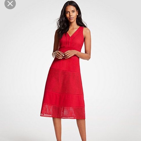 Ann Taylor Dresses & Skirts - ❤️SALE!❤️ Ann Taylor Mixed Eyelet Dress